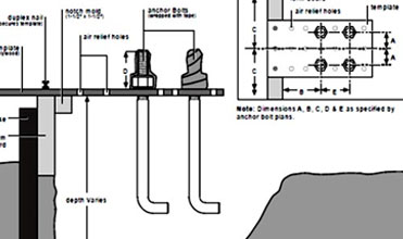 Foundation Anchor Bolt Installation for PEB Structures